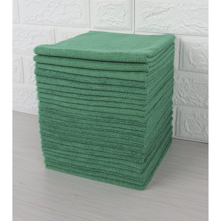 DRI BY TRICOL CLEAN Multi-Purpose Cloth,  Green, 300 GSM, 16 x 16 in, 24 PK SO-EO62-0TRS